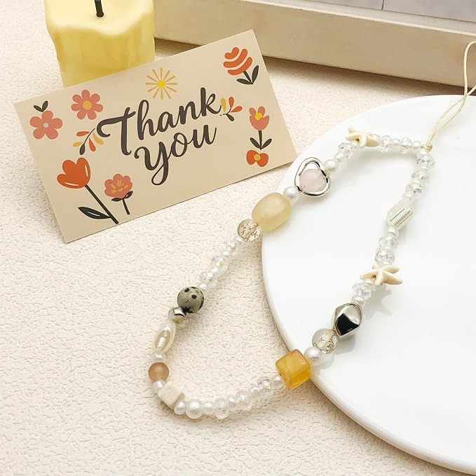 Beaded Camera Wrist Strap Cute Digital Camera Charm Lanyard Phone Chain Keychain Beaded Phone Lanyard Bag Charm - Image 7