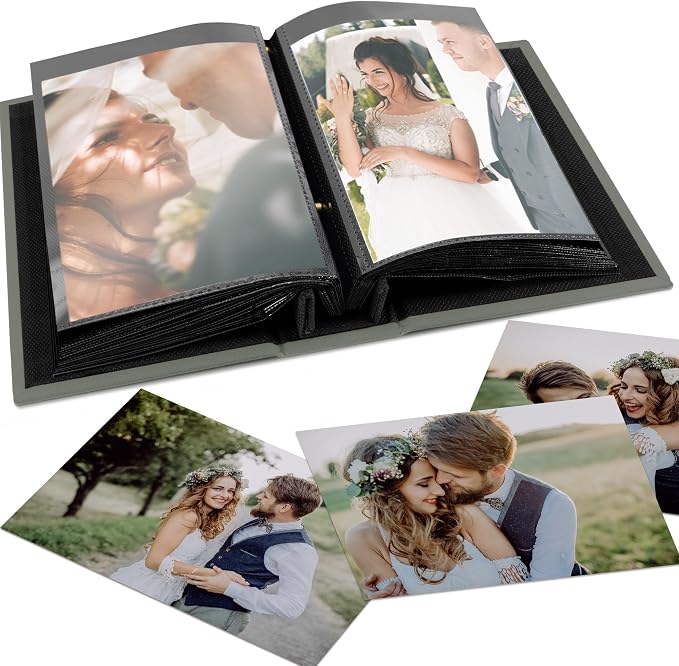 Beautiful Linen Photo Album For 4x6 Photos - Holds Up To 100 Pictures | Safely Stores Unique Memories - The Perfect Large Book for All Pictures of Treasured Family, Baby or Wedding Moments - Image 7