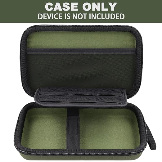 Flaxune Hard Travel Case for Wildgame Innovations Trail Pad VU60 SD Monitor | Shockproof, With Handle, Hard Shell Exterior, Storage Compartment, Portable Carrying Box, Dark Green Case - Image 3