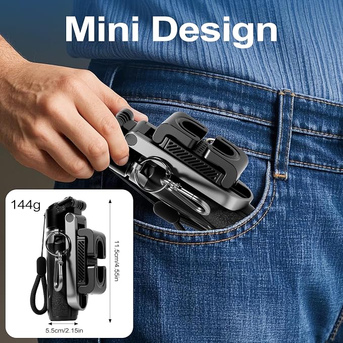 3-in-1 Mini Tripod, Selfie Stick for iPhone for 4-7 Inch iOS/Android Phones | Tripod for Iphone with Remote Control and Fill Light, Lightweight Travel Tripods for Selfie Video Recording - Image 8