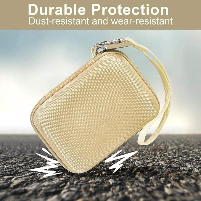ALKOO Digital Camera Case for CAMKORY/Pouch for KODAK PixproLight Brown | for Lecran/for VAHOIALD Point and Shoot Camera, Hard Carrying Case with Mesh Pocket, Compact for Vlogging, Travel and Storage - Image 5