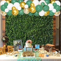 Nature Spring 3D Green Leaves Theme Photo Background Wedding Birthday Party Newborn Baby Shower Photography Backdrops Zoo Decor Shoot Props Bannner (8x8 FT) by HQM