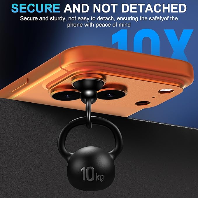 Suoman for iPhone 17 Pro Camera Lens Protector-Orange | [All-in-one Frosted] [Strong-Adhesion] Metal Frame Tempered Glass Camera Lens Cover - Image 6
