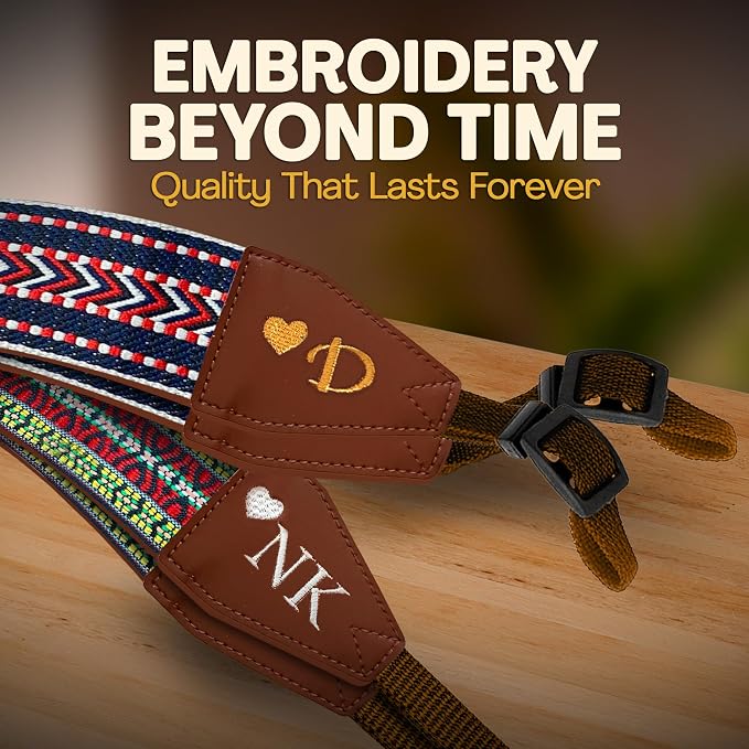 Art Tribute Custom Camera Strap California Weave- Add Your Text and We Make It Especially For You Get Your Own Personalized Gift Camera Strap, No Shipping Cost! - Image 6