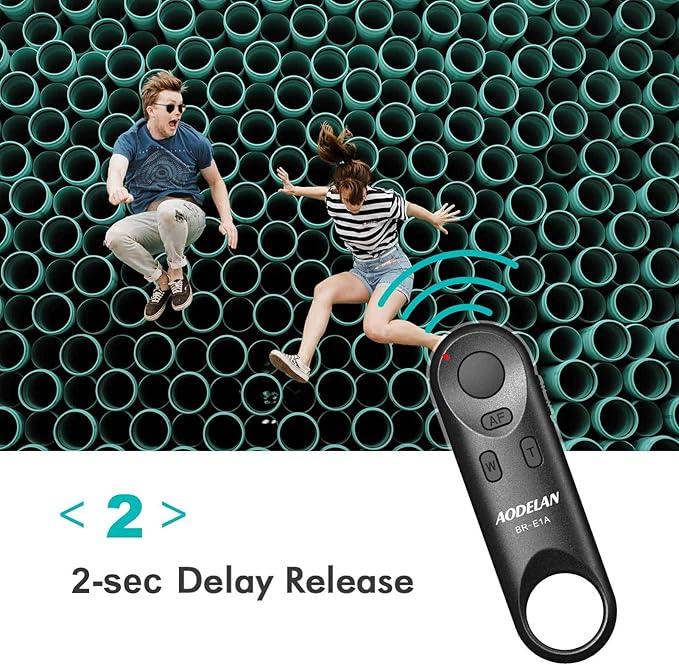 Camera Remote Control for Canon EOS RP, EOS R, R5, R6, M50, M50 II | 6D Mark II, 77D, 850D, 800D, 200D, 250D, EOS Rebel SL2, Rebel T7i, T8i, 90D, EOS M6 Mark II, SX70 HS; Replaces Canon BR-E1 - Image 5
