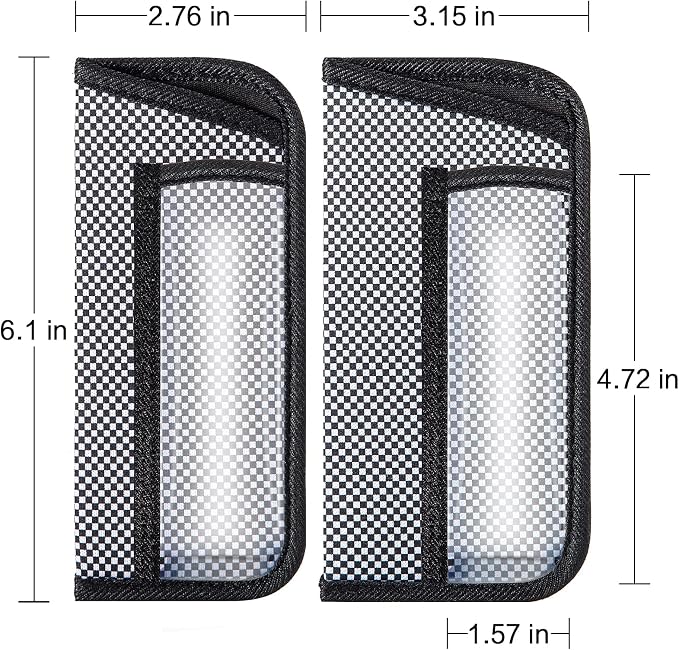 TRIUMPH VISION 3 Pack Reading Glasses Pouch Soft Case Eyeglass Sleeve Slim | Alternative to Bulky Case in bag, Lightweight Lined Padded Protect Optical lens Slip in, Cute Pattern Portable for Daily Use - Image 2