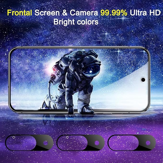 Ferilinso Privacy Screen Protector for Google Pixel 9, Tempered Glass | 3 Pack, 9H+ Hardness, Military-Grade Shatterproof, Case Friendly, Easy Installation Bubble Free, with Camera Lens Protectors - Image 5
