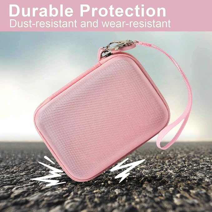 ALKOO Digital Camera Case for CAMKORY, Camera Pouch for KODAK Pixpro -Pink | for Lecran/for VAHOIALD Point and Shoot Camera, Hard Carrying Case with Mesh Pocket, Compact for Vlogging, Travel and Storage - Image 5