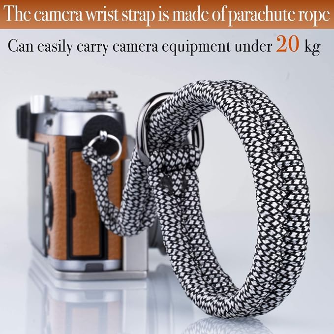 Camera Wrist Strap - DSLR Mirrorless Camera Quick Release Camera Hand Strap | with Safer Connector (white) - Image 7