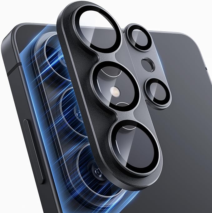 WSKEN for Samsung Galaxy S26 Ultra Camera Lens Protector - Full Coverage | Military Grade Shatterproof, Matte Alloy, Tempered Glass Rear Camera Screen Protector for Galaxy S26 Ultra, Black by SmartProtectionGreenerFuture