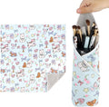 Walking Way Self-Adhesive Magic Cloth Makeup Bag, Portable Protective Cosmetic Pouch, Camera Lens Wrap, Stylish Travel Organizer for Beauty Essentials, Travel, Gifts & Daily Use by WalkingWay