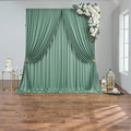 10 ft x 10 ft Sage Green Backdrop Curtains for Parties, Wrinkle Free Sage Green Photography Backdrop Drapes for Wedding Boys Birthday Baby Shower Bridal Shower Party by Outpain