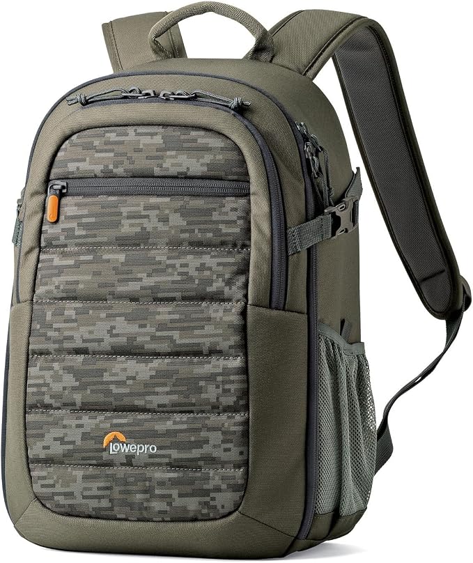 Lowepro Tahoe BP 150, Camera Bag, Lightweight Compact Camera Backpack for Cameras, CSC, DJI Spark Drone, Mica Pixel Camo, 27.5 x 21.7 x 40.3 cm, Medium, LP37056-0WW by Lowepro
