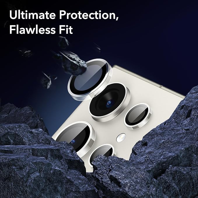 ESR for Samsung Galaxy S24 Ultra Camera Lens Protector, 2 Pack, Clear | Individual Camera Cover, 9H Tempered Glass, Original Camera Clarity, Scratch-Resistant, Case Friendly - Image 2