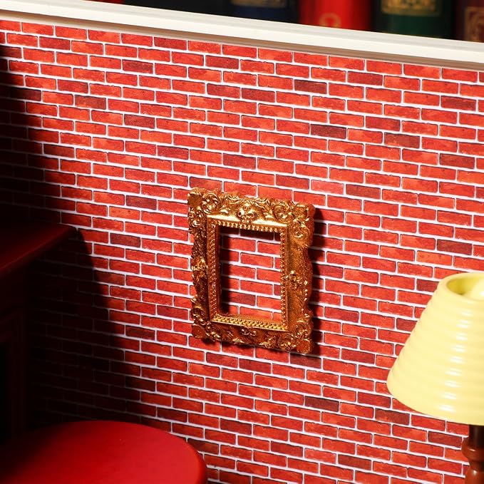 Mini Photo Frames for Dollhouse 15 Pcs Miniature Picture Frame Accessories Mini House Decor Tiny Picture Frame for Doll House Craft Display Resin Ornament - Image 9