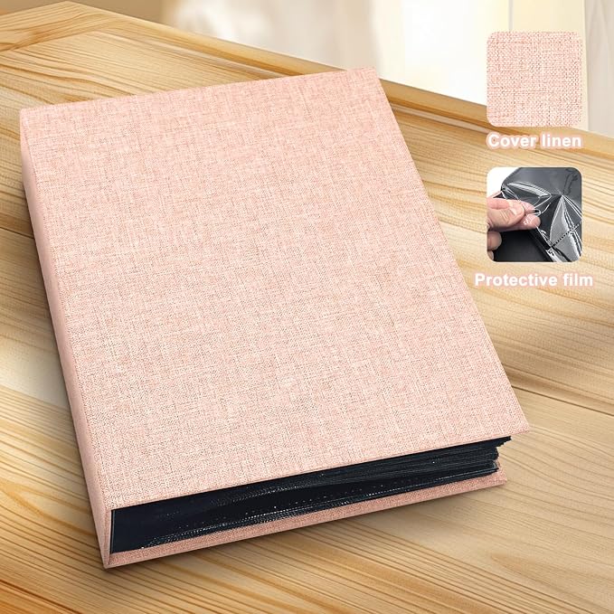 Photo Album 4x6 200 Pockets for Wedding Gifts,Linen Hardcover Picture Albums for Family Anniversary Baby Vacation Pictures - Image 3