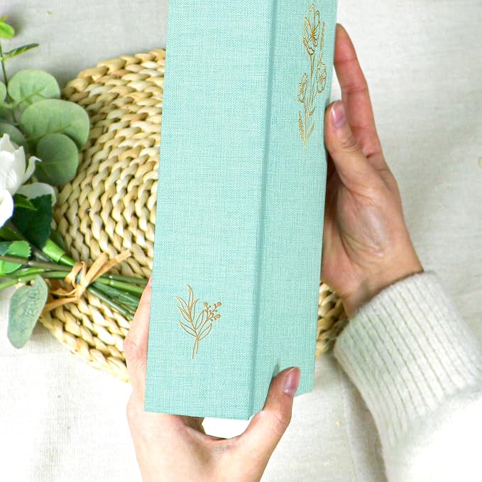 Holoary Photo Album 4x6 300 Photos, 300 Pockets 4”x6” Picture Album, Linen Fabric Cover Big Picture Book for Photos with Writing Area, 4x6 Photo Albums for Family Weddings Travel Memories(Green) - Image 4