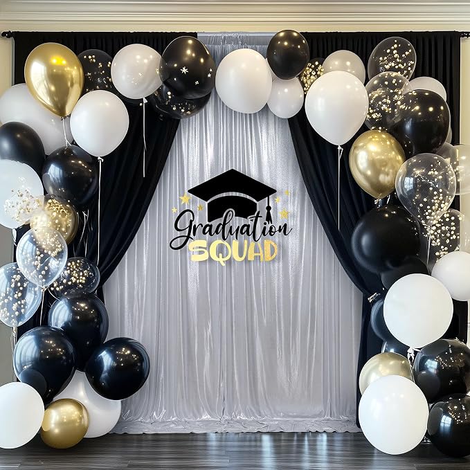 Outpain 10x10ft Silver Sequin Backdrop Curtains -Heavy Duty Gold Photography Backdrops with Non-Shedding Glitter, Wrinkle-Free Stage Drapes for Wedding/Christmas/Studio Shoots (5x10ft 2 Panels) - Image 2