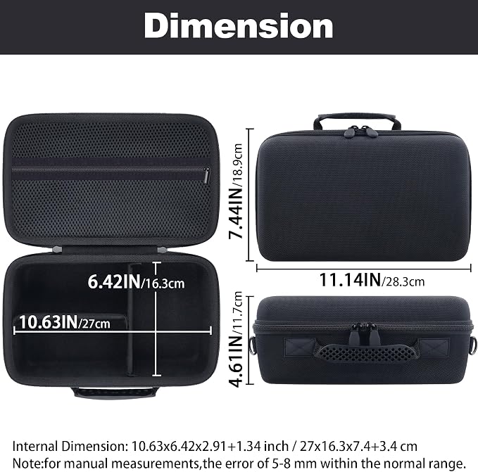 khanka Camera Case for Canon EOS Rebel R6V/T7/T100/T6/R50/R100 | /R5/R7/R8/R6 Mark II/SL3 DSLR Camera,Travel Carrying Case for Canon EOS Rebel Camera and 18-55mm/18-45mm Lens(Case Only) - Image 7