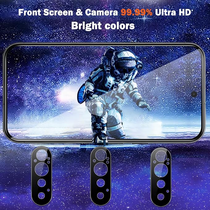 Ferilinso Screen Protector for Google Pixel Pro 11 mm Glass Case Friendly | 3 Pack, 9H+ Military-Grade Shatterproof, HD Clear, Easy Installation Bubble Free, with Camera Lens Protector - Image 6