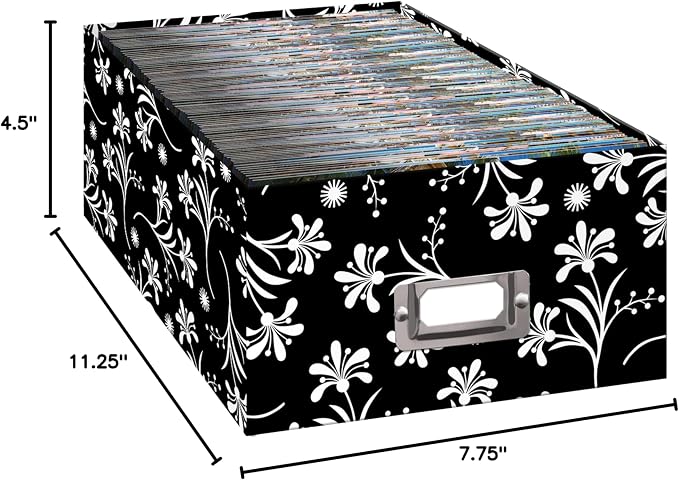 Pioneer Photo Albums B-1BW Photo Storage Box, Ruby Design - Image 2