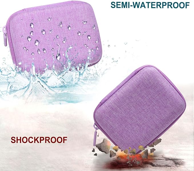 Camera Case Bag Compatible with Canon PowerShot G7 X Mark III, Mark II, SX740 HS, Sony ZV-1, KODAK PIXPRO WPZ2 Digital 4K Vlogging Camera, Point and Shoot 4K Video Camera Bag, Purple (Case Only) - Image 7