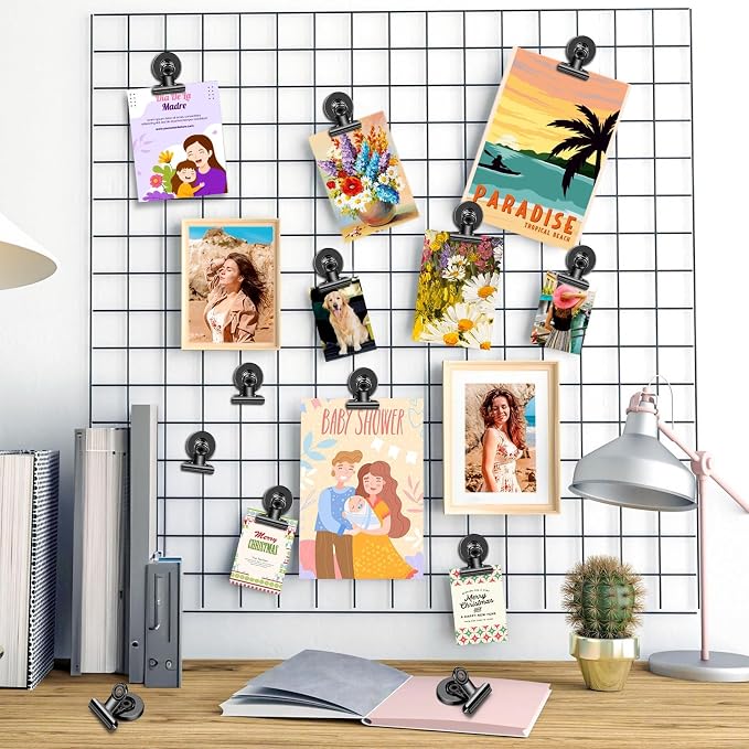 90 Pack Magnetic Clips, Fridge Magnets Refrigerator Magnets, Black Magnet Clips for Whiteboard, Clip Magnets for Photo Displays, Home, Office, Classroom - Image 6