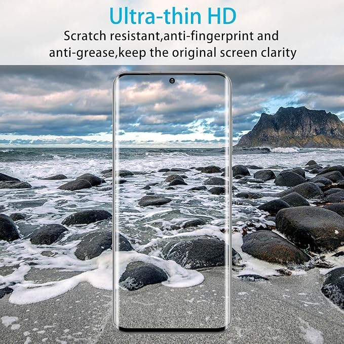 Didisky 3 Pack Screen Protector for Samsung Galaxy S20 5G 6.2'' (Not for S20 Plus +,S20 Fe,S20 Ultra,) 3D Full Coverage,Easy to Install,Transparent,9H Tempered Glass Film,Soft Touch, Scratch-Resistant - Image 4