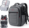 BAGSMART Camera Bag for DSLR, Waterproof Camera Backpacks for Photographers, Camera Case with Laptop Compartment-15.6" Grey by BAGSMART