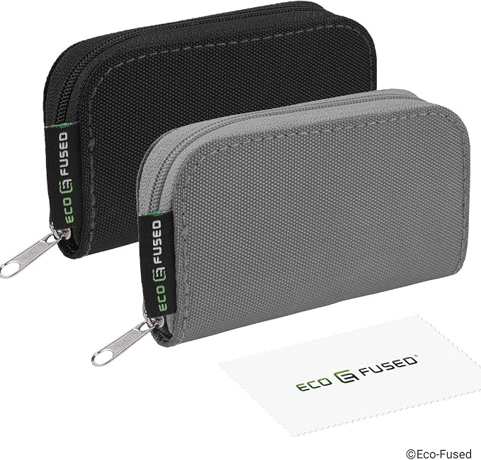 Eco-Fused Memory Card Case - Fits up to 22x SD, SDHC, Micro SD, Mini SD and 4X CF - Holder with 22 Slots (Black & Grey / 22 Slots - 2 Pack) - Image 7