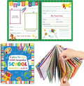 Motipuns School Memory Book Photo Album for Kids, Blue Style | School Years Keepsake Book Album Scrapbook from Preschool Through 12th Grade with 14 Pocket for Storage Portfolio Pictures by Motipuns