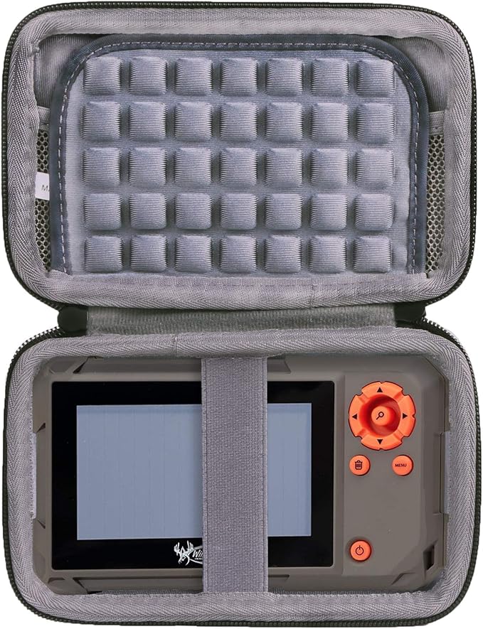 co2CREA Hard Case for Wildgame Innovations Trail Pad VU60, Black | Stealth Cam SD Card Reader Viewer 4.3" LCD Screen Compatibility, Space For Cables And Accessories, Organized Interior by co2CREA