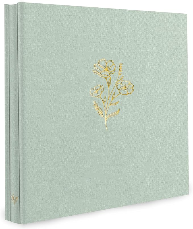 Holoary Photo Album 4x6 600 Photos 5 Pictures Per Page, 600 Pockets 4”x6” Picture Album, Linen Fabric Cover Big Picture Book for Photos, 4x6 Photo Albums for Family Weddings Travel Memories(Sage) by Holoary