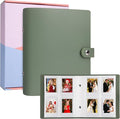 320 Pockets 2x3 Inch Photo Album for Polaroid & Instax Mini Pictures, Green | PU Leather Cover, Gift Box Packaging, Acid-Free Pages, With Snap Closure, Securely Hold all Your Precious Instant Snapshots by VEICEVOL
