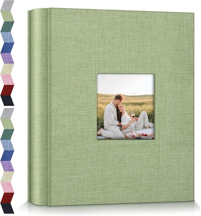 popotop Photo Album 4x6-600 Photos Photo Books with 600 Horizontal and Vertical Pockets,Linen Cover Albums for Family Wedding Anniversary Baby Vacation Pictures by Popotop