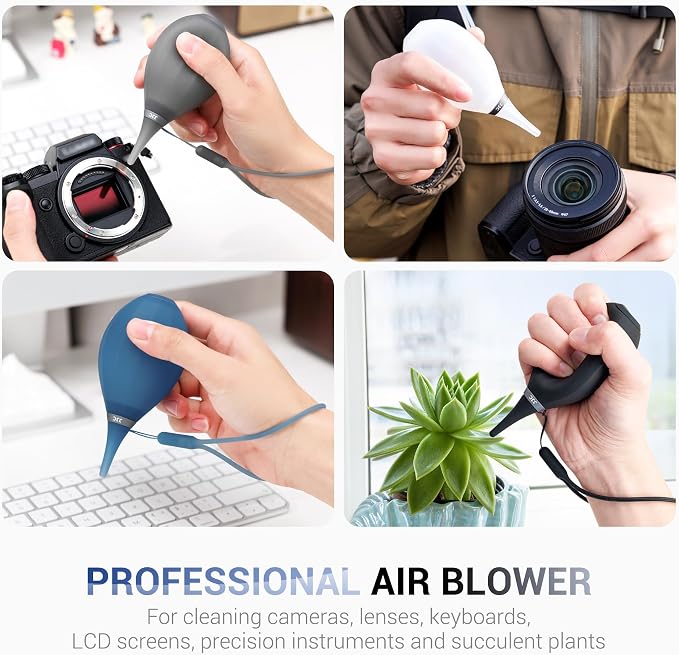 [Upgraded Version] Soft Tip Silicone Camera Dust Blower Lens Air Blower,Camera Lens Cleaner Air Blower for Sensor LCD Keyboards Filters Alcohol Ink Printing,Dust Blower Replace Canned Air-White - Image 2