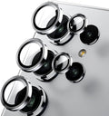 WSKEN for Samsung Galaxy S24 Ultra Camera Lens Protector - Ultra Thin | Case Friendly, 9H Shatterproof Tempered Glass, Anti Scratch Metal Circle, Camera Screen Protector Cover Accessories, Silver by SmartProtectionGreenerFuture