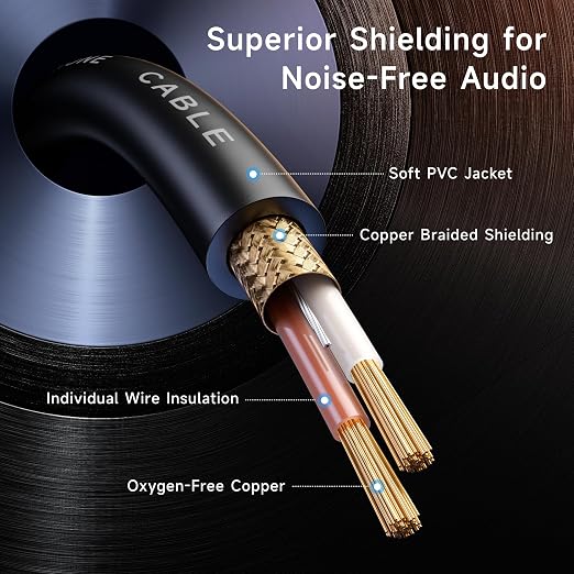Cable Matters 2-Pack Premium XLR to XLR Cable, Microphone Cable, M-F, 15ft | Mic Cable, Male to Female, 21 AWG Oxygen-Free Copper (OFC), Black - Image 5