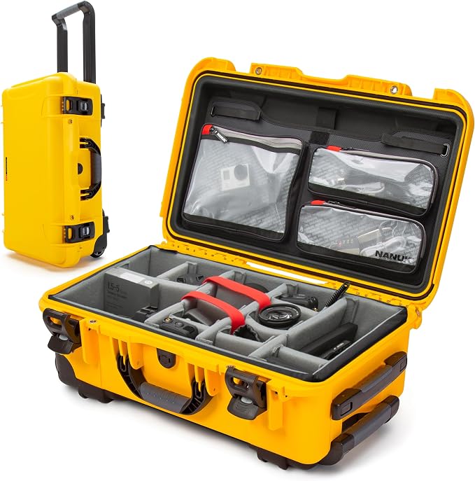 NANUK 935 Pro Photo Kit Camera Case, Waterproof Wheeled Hard Case, Carry-On by NANUK