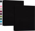 Mublalbum 2 Pack Small 5x7 Photo Album, 52 Pockets, Linen Cover,Black | Linen Cover, Portable Mini Picture Book, Holds 52 Vertical Pockets for Artwork Postcards, Picture Storage by Mublalbum