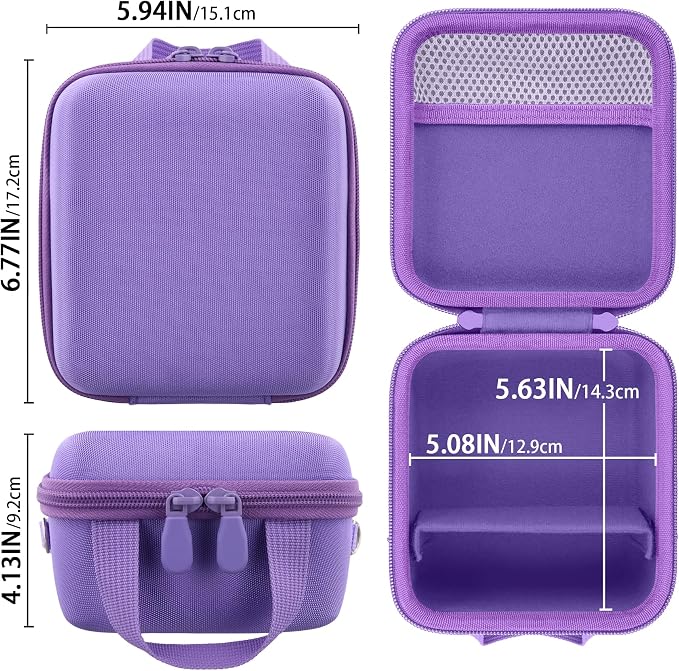 Case for KODAK PIXPRO AZ653/AZ401/AZ405/AZ425/AZ528 Digital Camera | Protective Storage Box, Portable Carrying Box, Smooth Zipper, Travel-ready, Shoulder Strap Covenient to Carry, Purple Case - Image 6