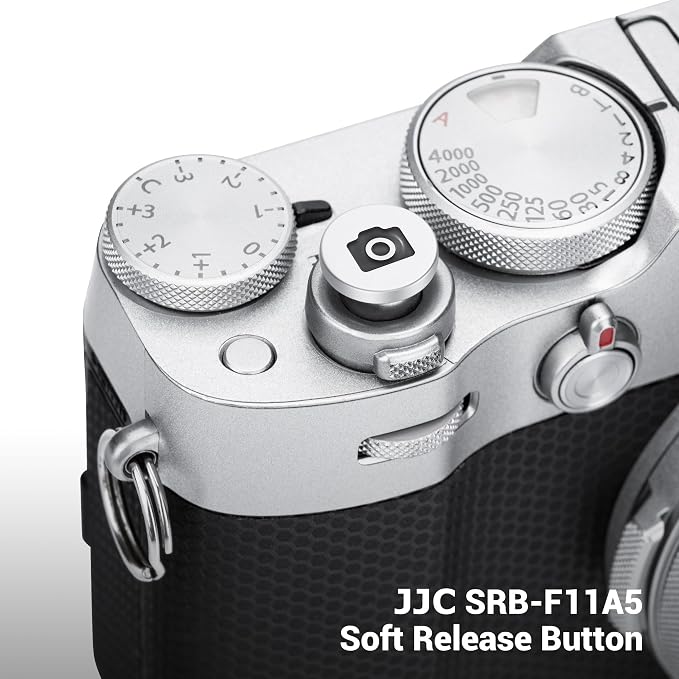 JJC Soft Shutter Release Button Fujifilm X100VI XT50 XM5, Camera Pattern | for Fuji Fujifilm X-M5 X-T5 X-T50 X-T30 III II X-PRO3 X100 VI V X-E5 X-E4 X Half Leica Q3 M10 Sony RX10 RX10 III Nikon Zf Df - Image 2