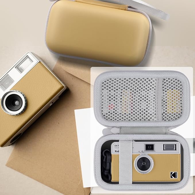 Camera Case for KODAK EKTAR H35/H35N/Snapic A1 Frame Film Camera | Protective Storage Box, Portable Carrying Box, Hard Protective Is Specifically Designed, Mesh Pocket, Sand Case - Image 8