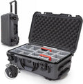 NANUK 935 Hard Case for Camera & Lenses with Padded Divider – Waterproof Equipment Case with Wheels, 22” x 14” x 9” – Dustproof, Impact Resistant, Carry-On Approved for Most Airlines – Graphite | 22' x 14' x 9' - Dustproof, Padded Divider - Waterproof ... by NANUK