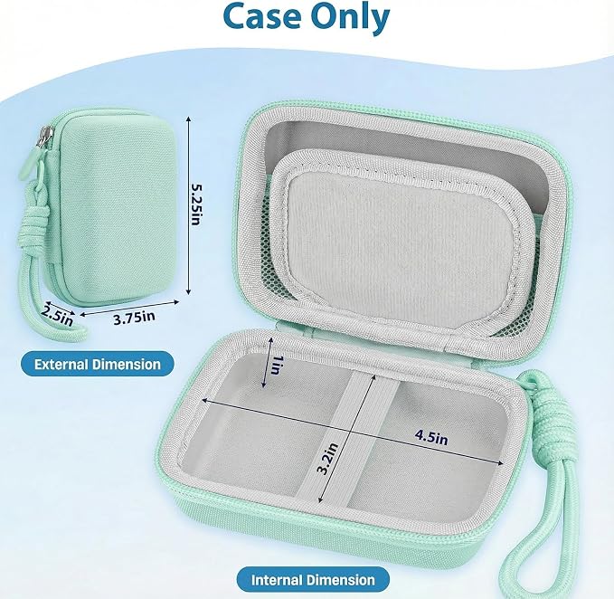 Digital Camera Case Compatible with CAMKORY Digital Point and Shoot/for KODAK PIXPRO FZ45/55 16MP Vlogging/for VAHOIALD FHD 1080P/for IWEUKJLO/for Nsoela, Holder for SD Card More (Green) - Image 4