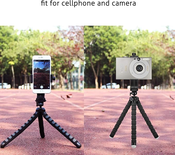 Ailun Phone Holder, Tripod Mount Adapter, Rotatable Bracket Adjustable Clip | Vertical and Horizontal Tripod Mount Adapter, Selfie Stick, Camera Stand, Rotatable Bracket with 1/4 inch Screw - Image 6