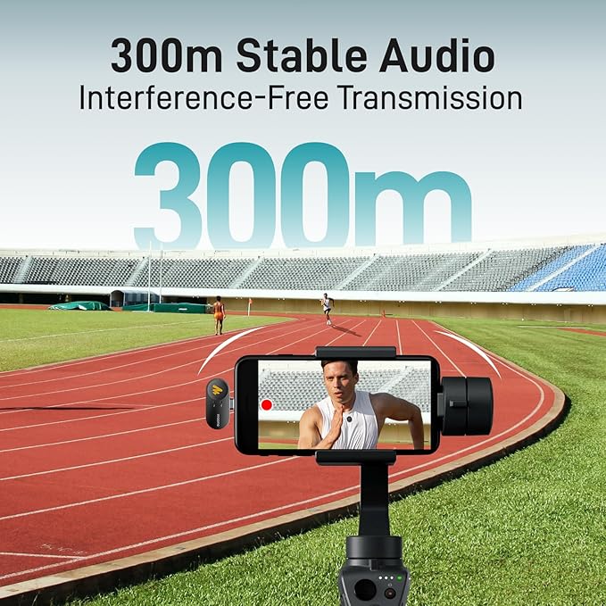 MAONO Wave T5 Wireless Lavalier Mini Microphone for iPhone Content Creators | Magnetic Lapel Mic with AI Noise Cancellation,4 Voice Filters,1000ft, 40H for Podcast Stream Vlog Youtube Tiktok Video Record - Image 6