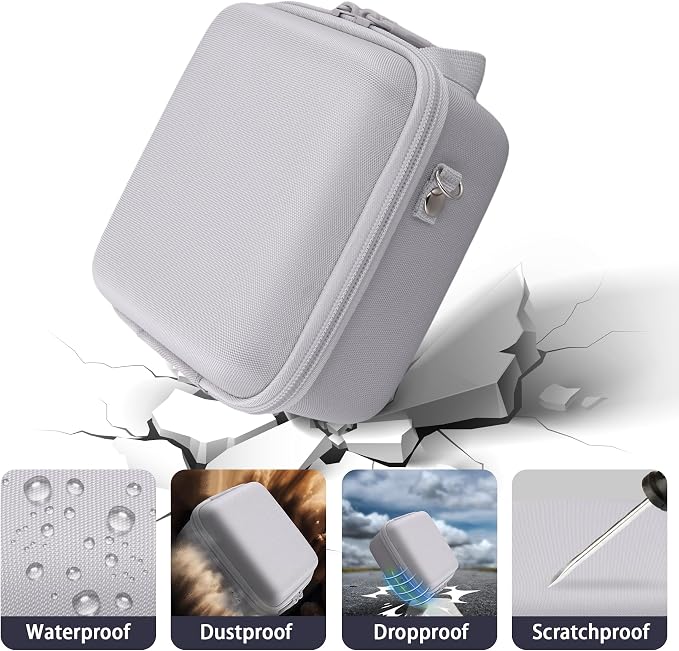 Case for KODAK PIXPRO AZ653/AZ401/AZ405/AZ425/AZ528 Digital Camera | Protective Storage Box, Portable Carrying Box, Smooth Zipper, Travel-ready, Shoulder Strap Covenient to Carry, White Case - Image 5
