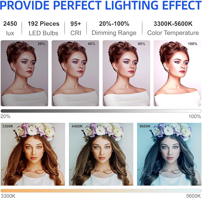 VILTROX VL-200T Bi-Color Dimmable LED Video Light with Remote Wireless Control,Ultra Thin 3300-5600K CRI95+ Studio Photography Panel for Photography TikTok YouTube Twitch Live Streaming Zoom Meeting - Image 2