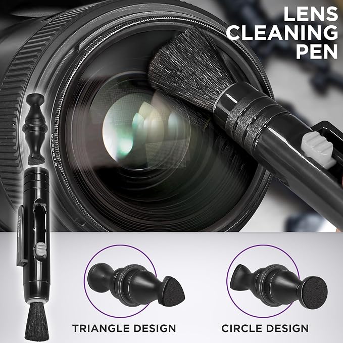 Altura Photo Camera Lens Cleaning Kit, Lens Cleaner for DSLR & Mirrorless | Keeps Gear Spotless & Scratch-Free, Includes Cleaner, Swabs, Pen, Blower, Brush, Cloth & Hard Case - Image 5